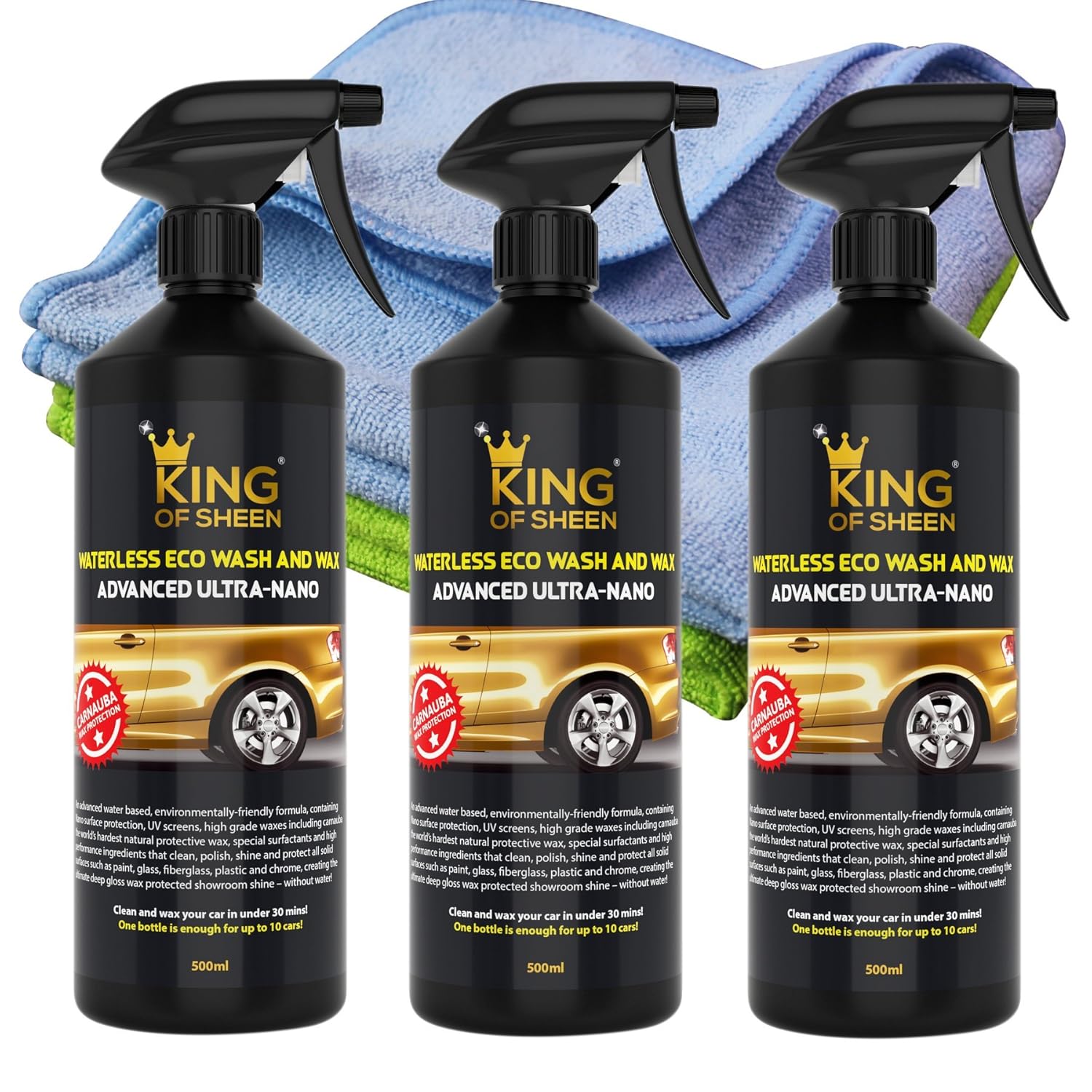 King of Sheen Advanced Ultra Nano Waterless Car Wash and Wax Spray