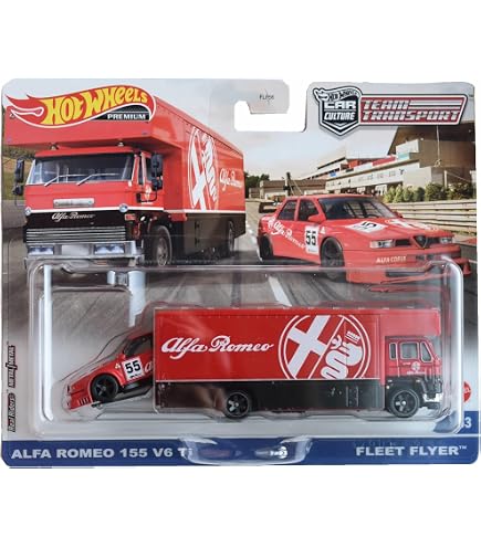 Hot Wheels Team Transport Truck Aero Lift & Race Car, Celebrates