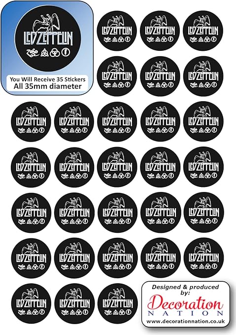 Lot De 17 Pieces De Monnaie De Chocolat A Faire Soi Meme Avec 35 X 35 Mm Autocollants Feuille Anniversaire Fun Scrab Book Fantaisie Led Logo Zeppelin Amazon Fr Cuisine Maison