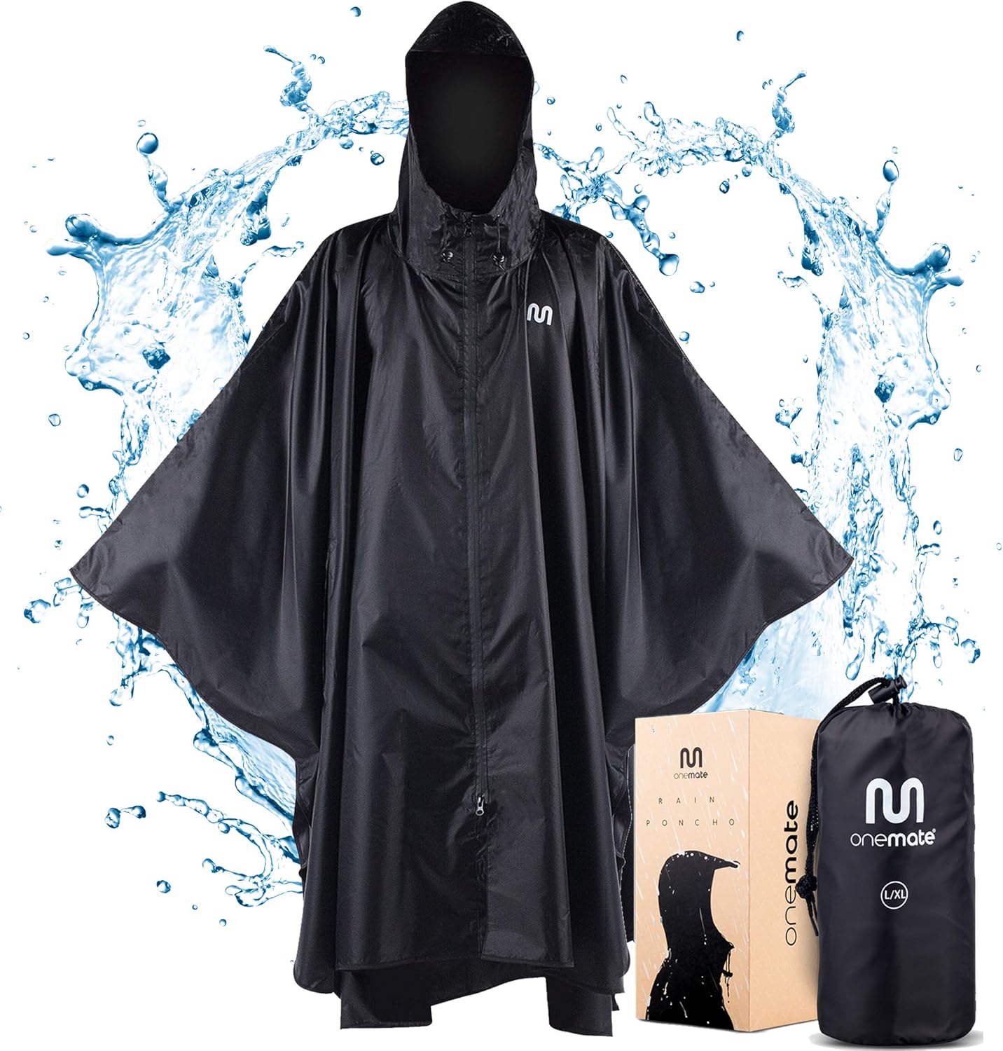 Regenponcho Unisex | Wasserdicht EVA Material | Fahrrad Poncho Faltbar | Für Herren & Damen