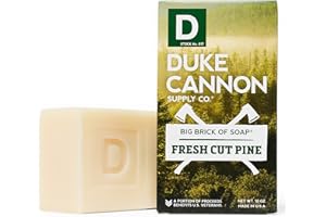 Duke Cannon Supply Co. - Great American Frontier Men's Big Brick of Soap, Fresh Cut Pine (10 oz) Superior Grade Soap Bar With Unique, Outdoor, Masculine Scents - Fresh Cut Pine, Modern Invigorating