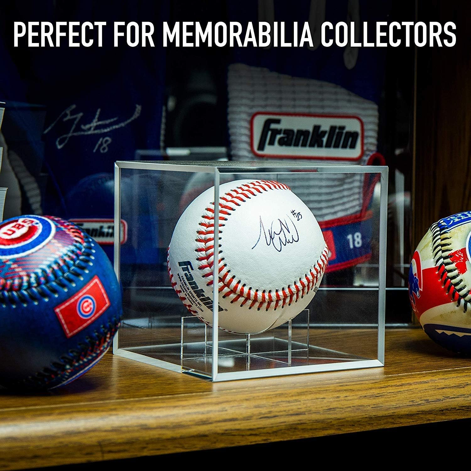 Baseball Display Case, UV Protected Acrylic Cube Baseball Holder Square Clear Box Memorabilia Display & Storage Sports Official Baseball Display Case - Autograph Display - Fits Official Size Ball : Sports & Outdoors