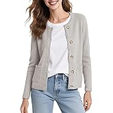 Urban CoCo Women's Long Sleeve Cardigan Sweater Button Down Open Front Knit Sweaters Jacket Outfits