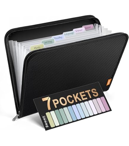 Amazon.com : iQ Plus Premium 7 Pocket Fabric Expanding Folder, 13