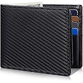 Artpaxy Mens Wallet Genuine Leather Bifold RFID Blocking Wallet for Men with 2 ID Windows 12 Card Holders 2 cash pockets 1 Gift Box