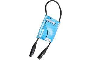 MCSPROAUDIO 110 ohm 3 Pin DMX Lighting Cable (02 ft, 1 Cable)