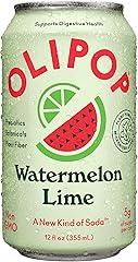 OLIPOP Watermelon Lime Prebiotic Soda, 12 FZ