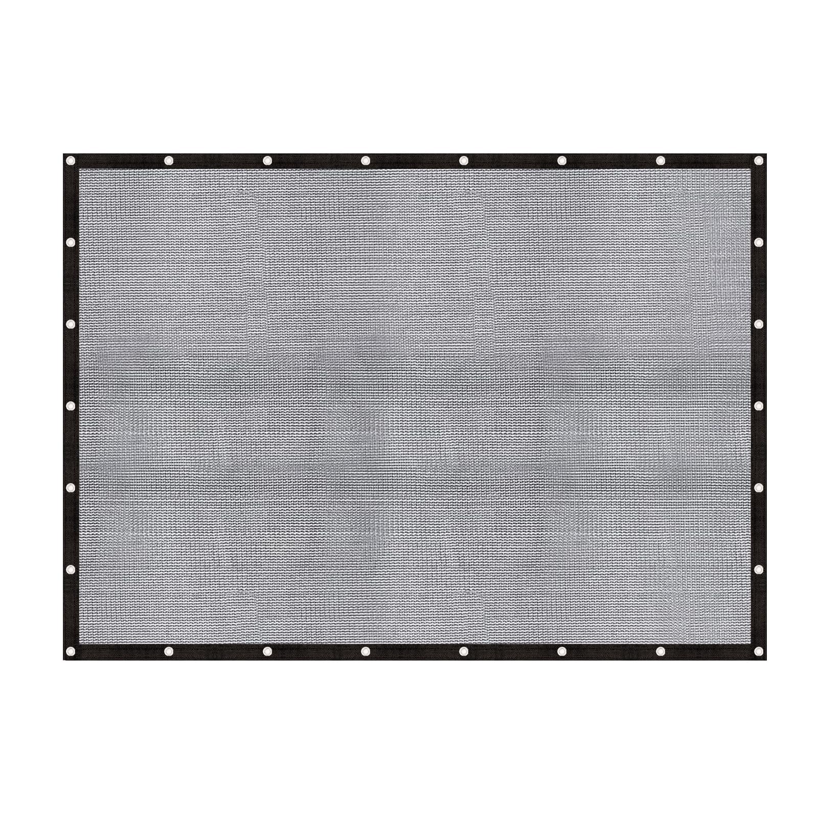 Photo 1 of Cool Area 60-70% Sun Shade Cloth 10x12FT Mesh Tarp with Grommets Patio Screen Mesh for Canopy Garden Porch Greenhouse Pools Dump Truck Dog Kennel Black