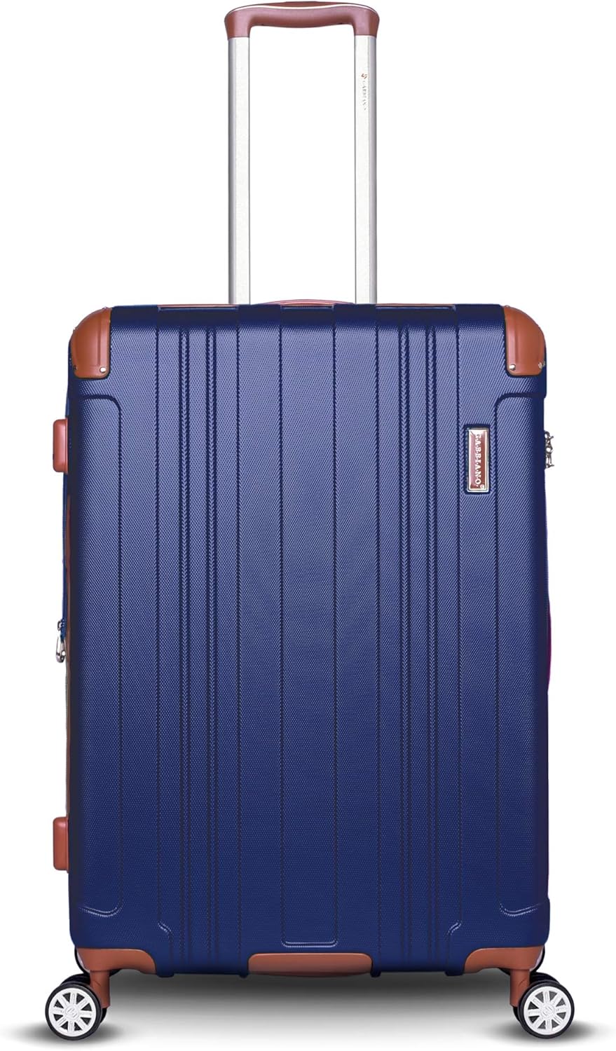 Black Gabbiano Bravo Collection 3 Piece Hardside Spinner Luggage Set