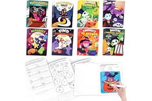 SULOLI 24 Pack Halloween Coloring Books for Kids, Mini Coloring Books Bulk for Halloween Trick or Treat Goodie Bag Fillers Gifts Fun Activity Decorations Supplies