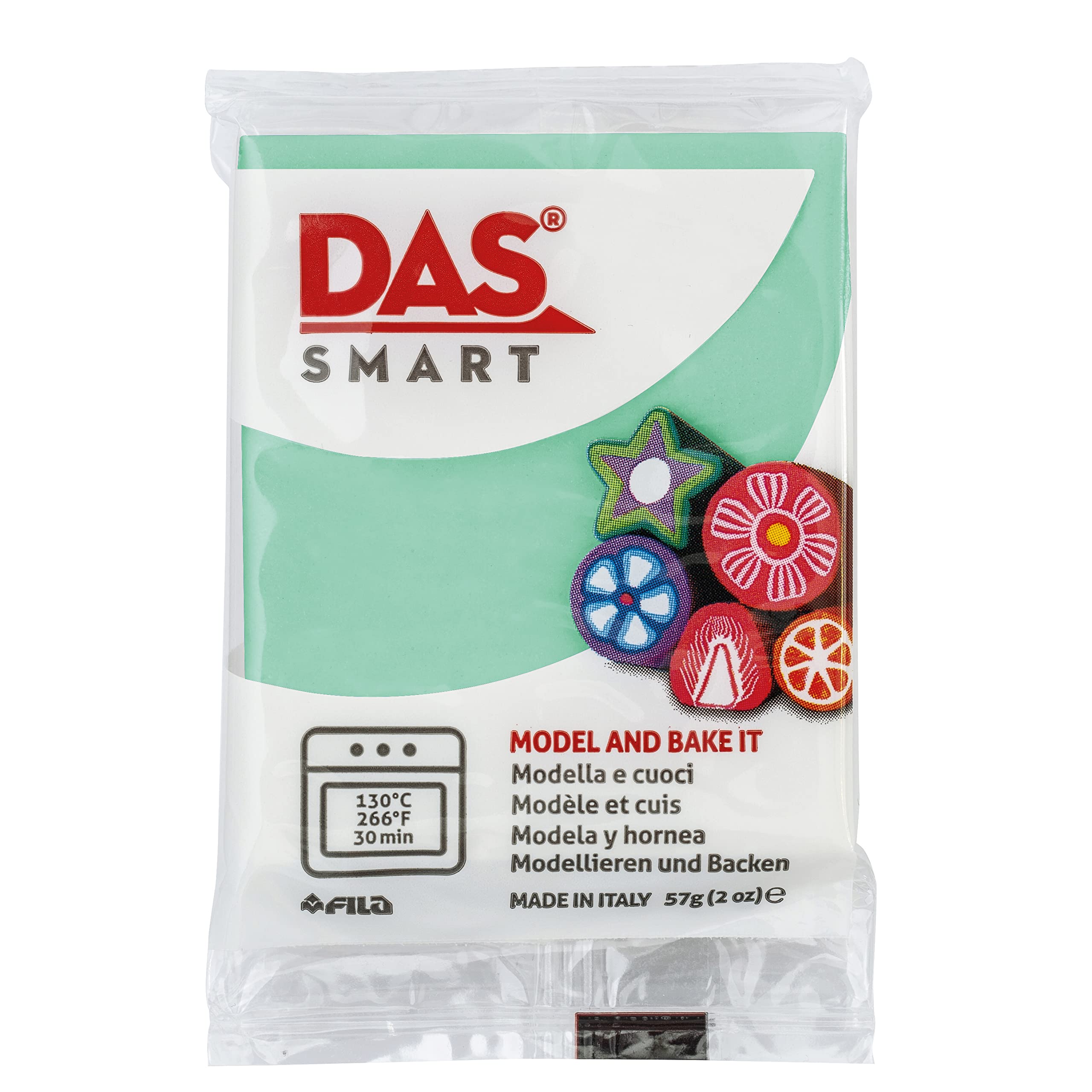 DAS Smart Oven Bake Modelling 57g Clay, Jade, For Professionals and Hobbyists