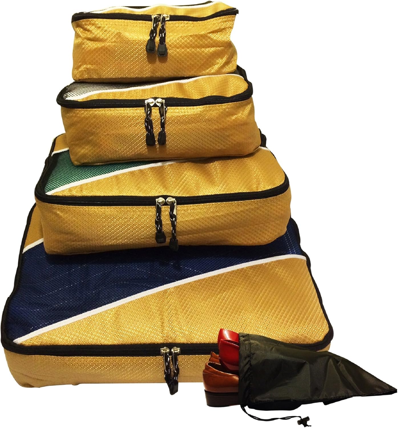 Evatex Packing Cubes, Travel Packing Cubes Set of 4Pcs, EvaGold with