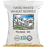 Palouse Brand Certified Glyphosate Free Hard White Wheat Berries | 25 lbs | Certified Glyphosate Residue Free, Project Non-GMO Verified, Certified Kosher