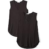 Amazon Essentials Women's Jersey Standard-Fit V-Neck Tank Top (Previously Daily Ritual)