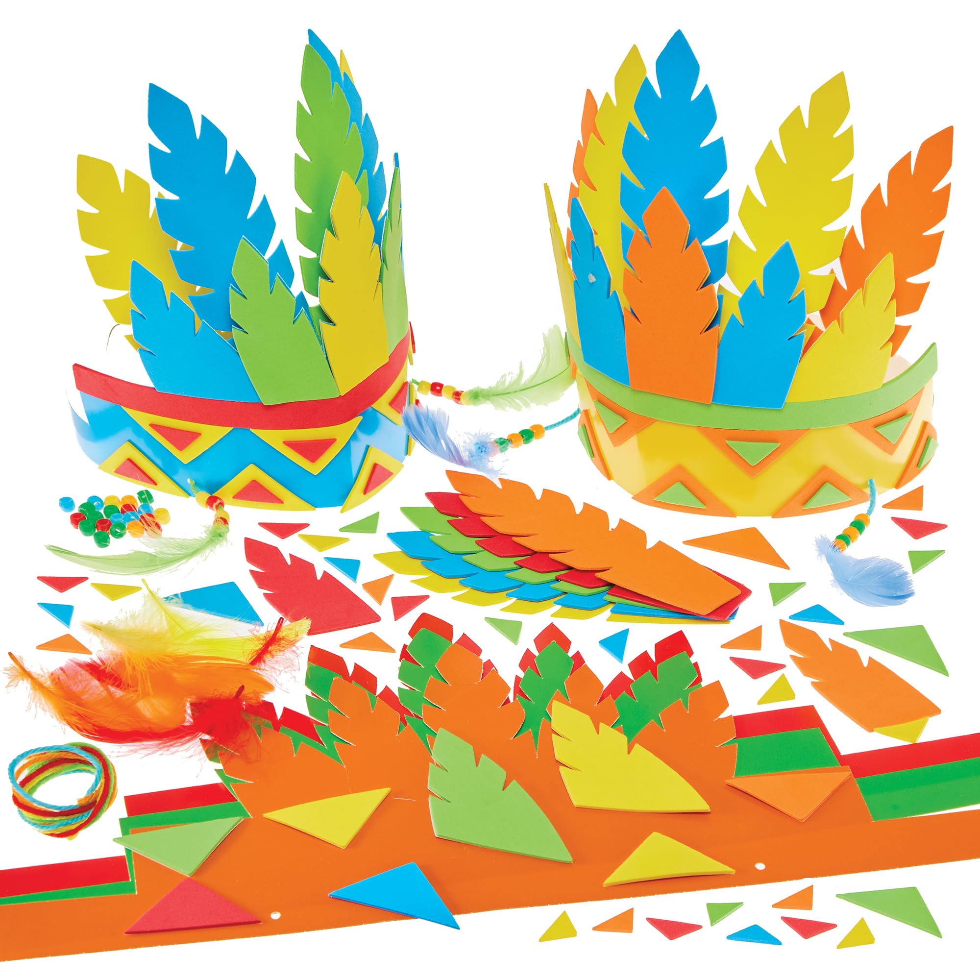 Baker Ross FN016 Headdress Kit - Pack of 5, Educational Arts and Crafts Kits, Learning Resources