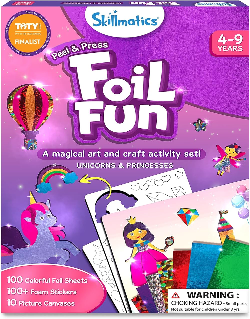 Skillmatics Foil Fun Unicorns & Princesses No Mess Art Kit