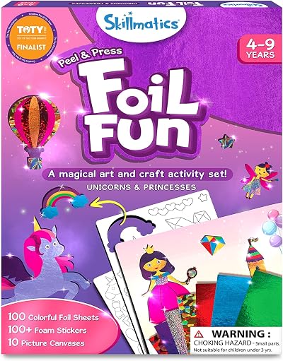 Skillmatics Foil Fun Unicorns & Princesses No Mess Art Kit