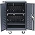 Pearington 18 Device Mobile Charging and Storage Cart for iPads, Chromebooks and Laptop Computers, Up To 17-Inch Screen Size, Surge Protection, Front & Back Access Locking Cabinet