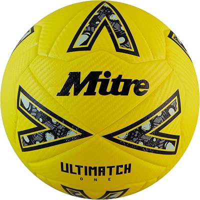 Mitre Ultimatch Football Enhanced Control Durability FIFA Basic Size 5