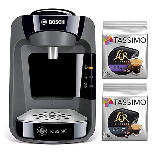 Cafetera de Cápsulas Bosch Tassimo TAS1002X/ Negra