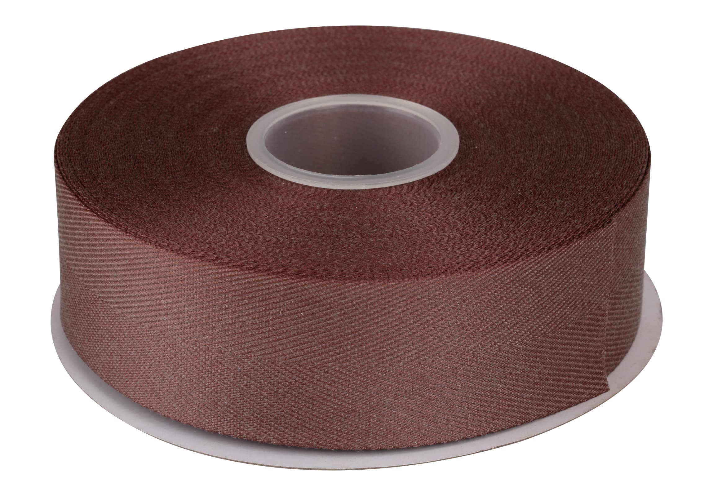 Joycrosso Herringbone Tape Twill Ribbon Soft Handle, Great for Gift Wrapping Craft Sewing, 38mm x 22 Meters - Chocolate Chip