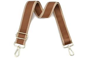 LVYOUME Purse Strap Silver Hardware Wide Bag Straps Replacement Crossbody Adjustable Shoulder Strap for Purses Canvas…