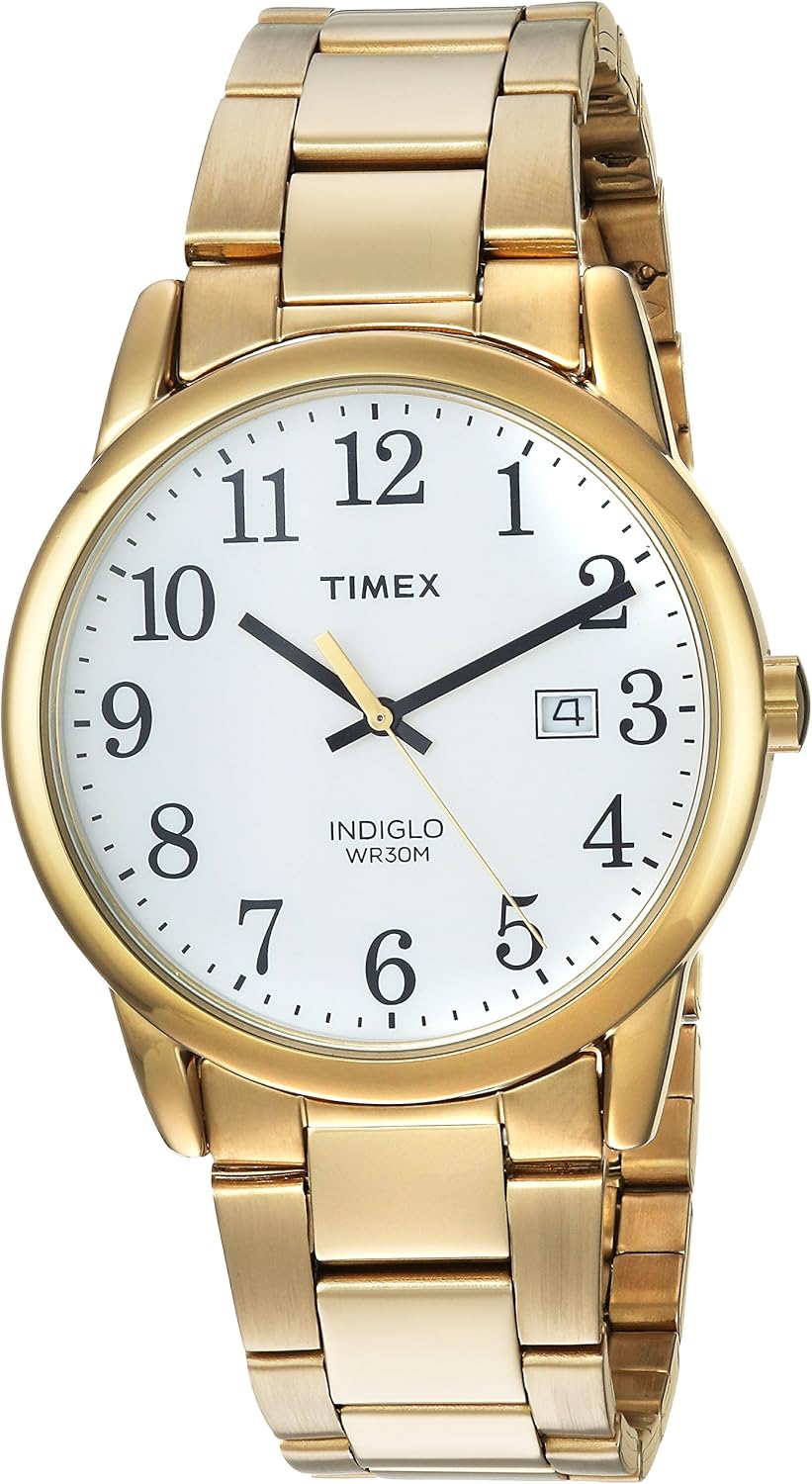 timex easy reader gold