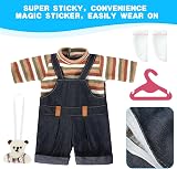 Aolso 14-18 inch Baby Doll Clothes Bear Overalls with Coat Hanger view 5