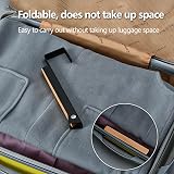HAOXYO Foldable Over Door Hook Hanger Stainless Steel Coat Towel Bag Robe 22lb view 3