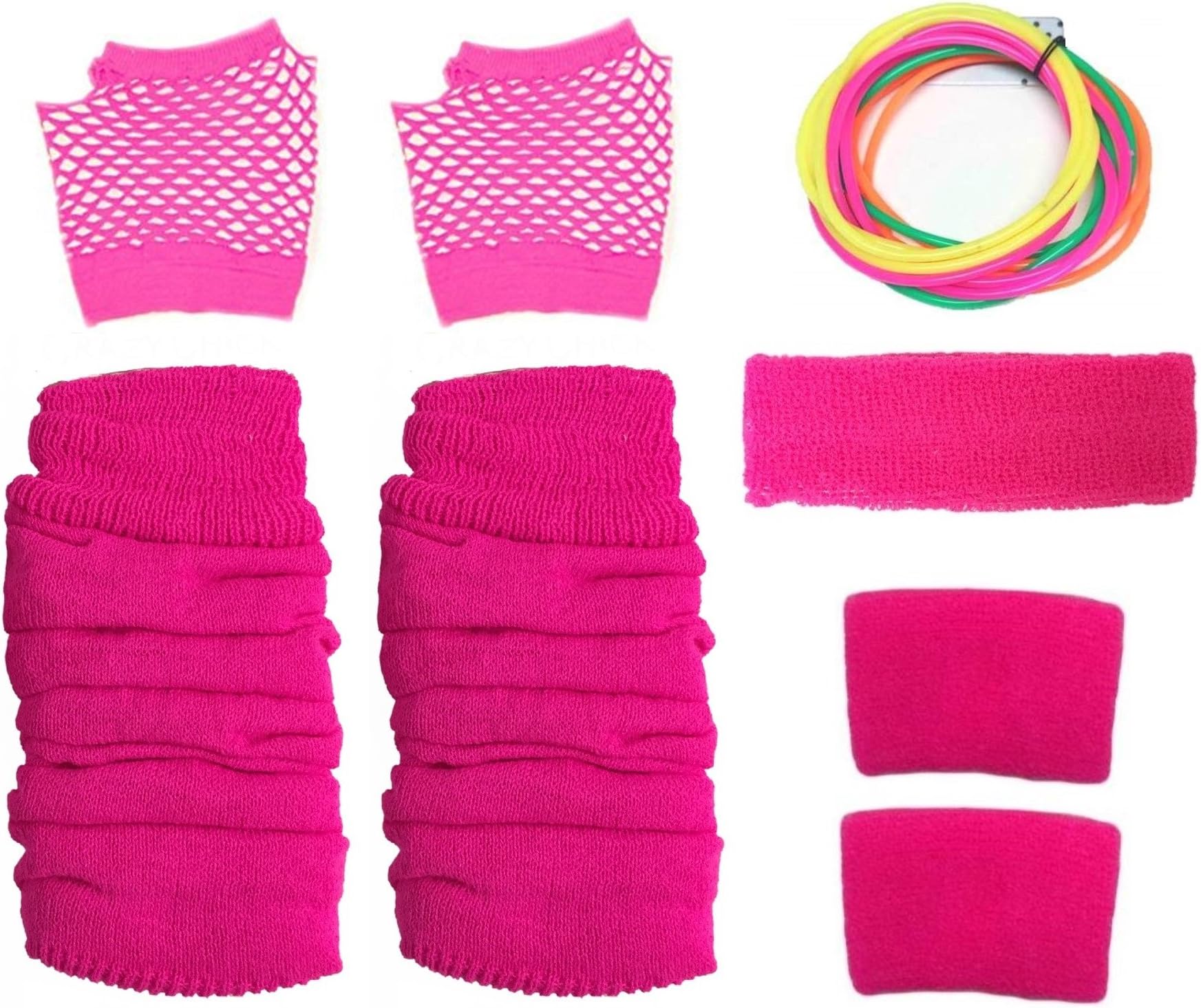 Direct 23 Ltd 80s Neon Outfit Accessories