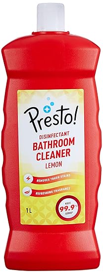 Amazon Brand-Presto! Bathroom Cleaner, Lemon-1 L