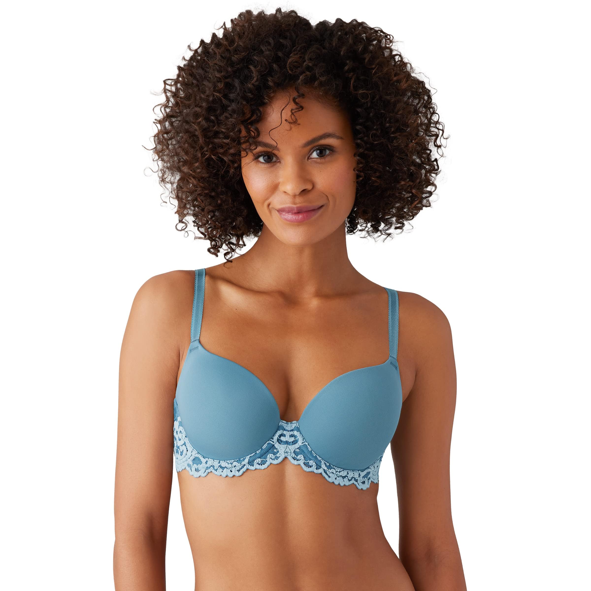 Wacoal Women’s Instant Icon Contour Bra, Provincial Blue/Angel Falls, 36DDD