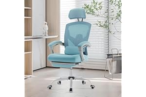 NEWBULIG Ergonomic Office Chair- Home Office Desk Chairs with Foot Rest, Adjustable High Back Computer Drafting Chair with Wheels