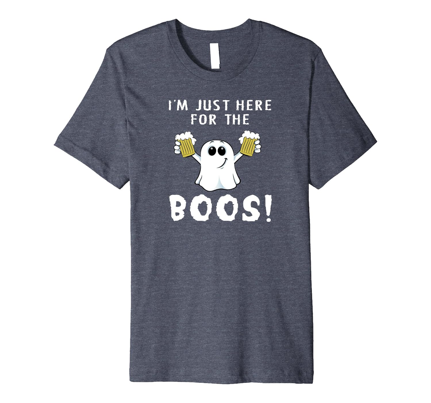 I'm Just Here for the Boos Funny Halloween Drinking T Shirt-ANZ
