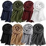 Zhanmai Set of 8 Cotton Hijab Scarf for Women