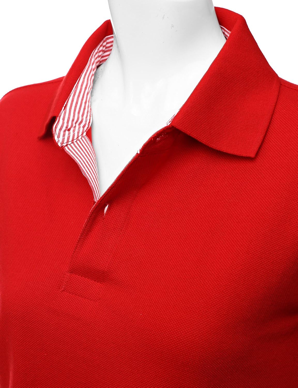 Xpril Women's Casual Basic Sporty Long Sleeve Polo Collar T-Shirt at  Women’s Clothing store