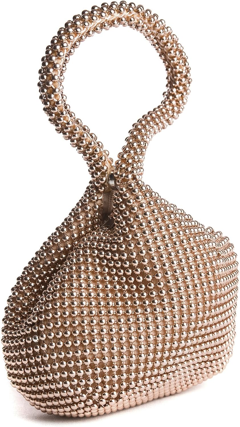 soft gold clutch bag