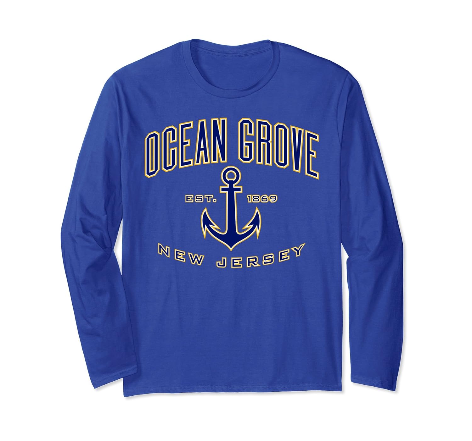 Ocean Grove NJ Long Sleeve Shirts for Women & Men-Rose