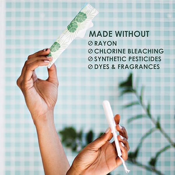 L. COTTON TAMPONS REGULAR ABSORBENCY, CONTAINS AN ORGANIC COTTON CORE, MADE WITHOUT SYNTHETIC PESTICIDES, OR FRAGRANCES 84 COUNT (2 PACKS OF 42)
