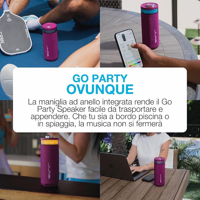 Go Party Cassa Bluetooth Portatile - 16+ ore, Mora