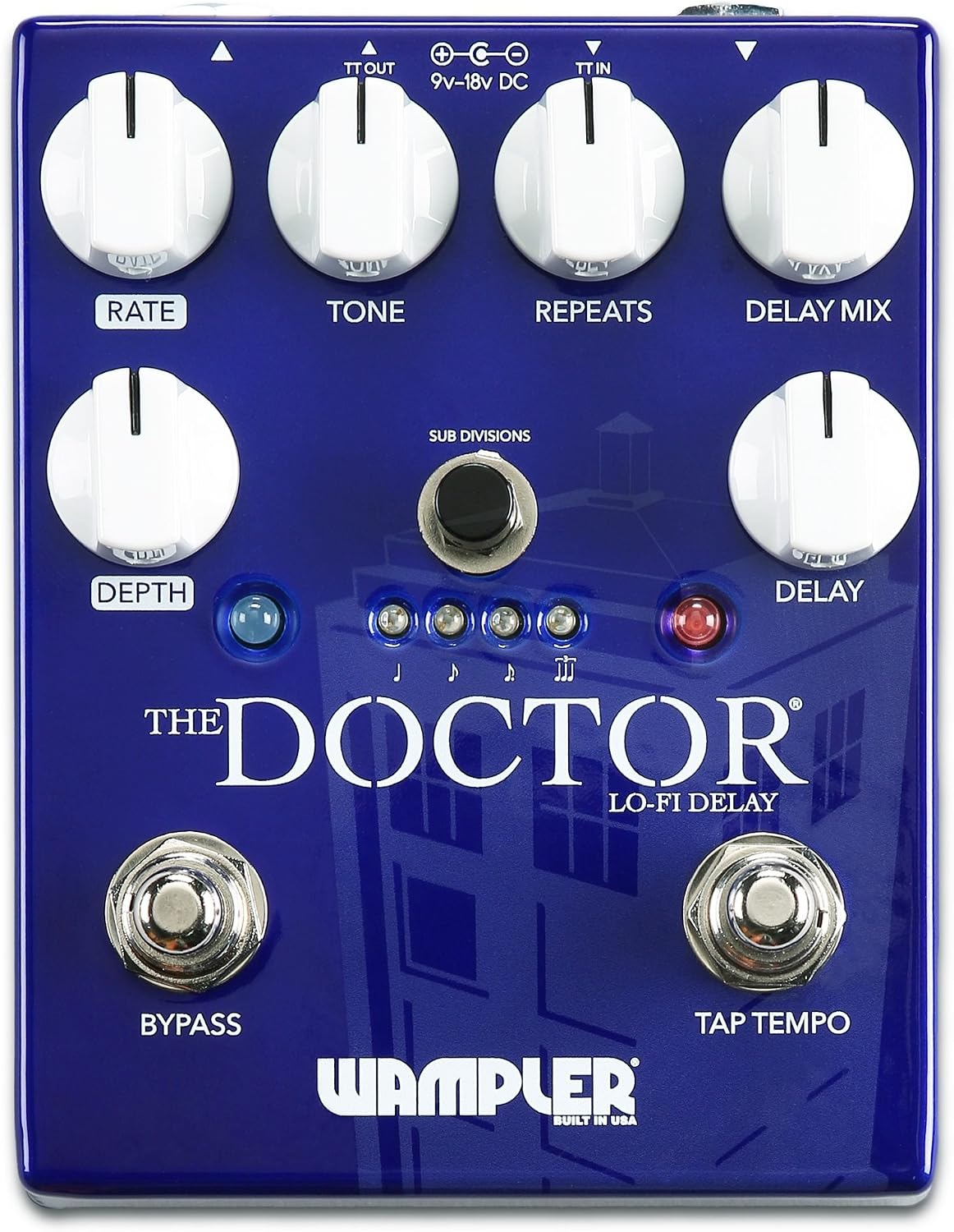Wampler The Doctor Lo-Fi Ambient Delay Guitar Effects Pedal, The Doctor Delay