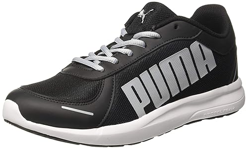 puma black n white shoes