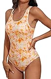 beautyin Athletic Bathing Suit for Women One Piece