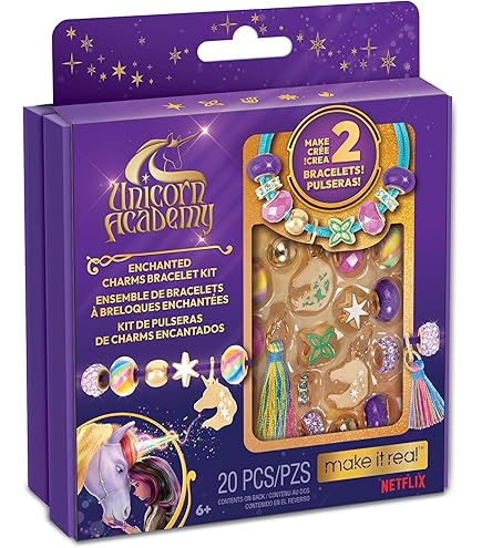 Clementoni Crazy Chic Unicorn Bracelet Making Kit - Creative Craft Set For Girls 7+ With Beads & Charms