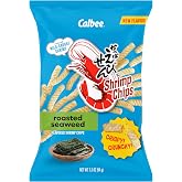 Calbee Roasted Seaweed Flavored Shrimp Chips, Made with Wild-Caught Shrimp, 3.3 OZ (94 g)