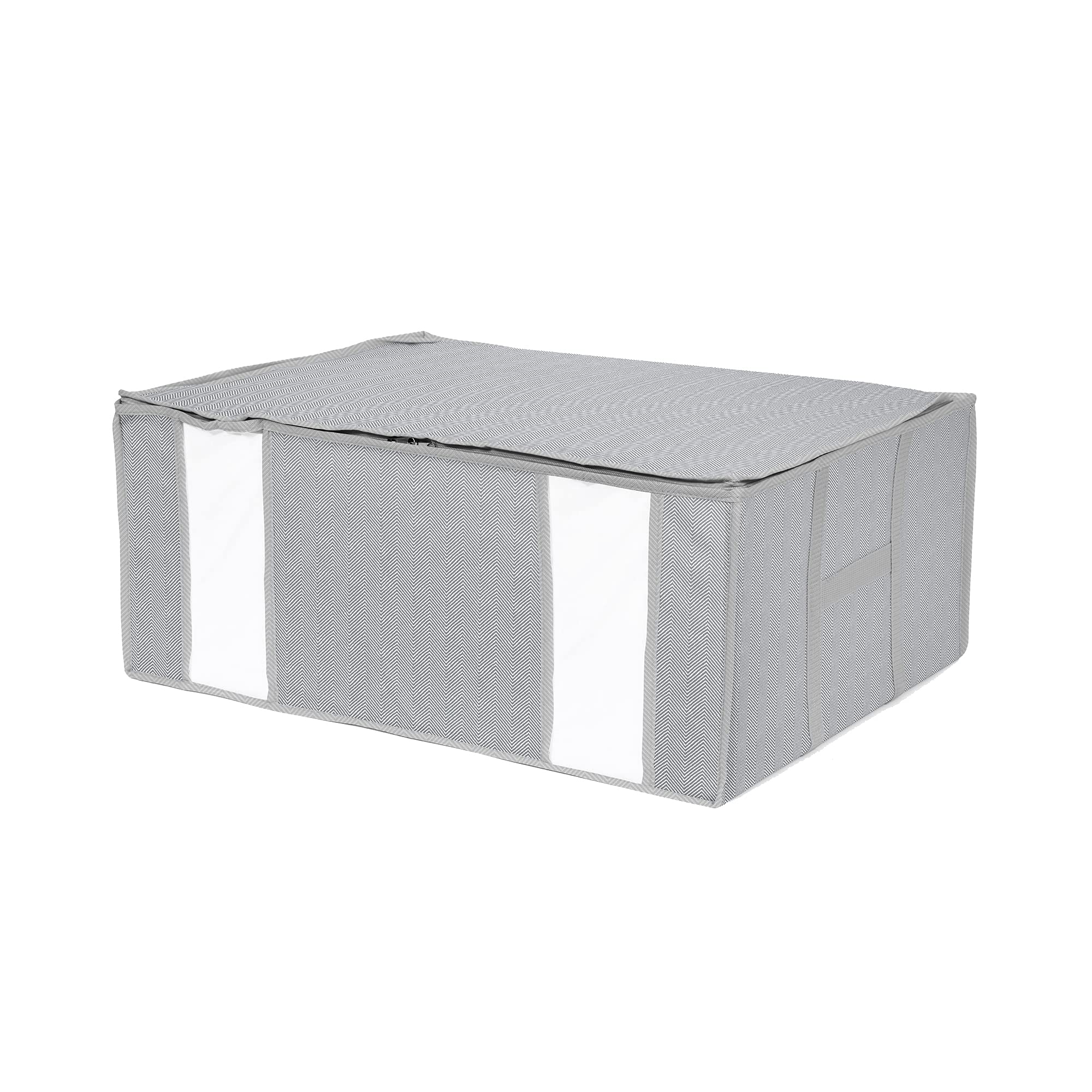 Compactor Space Saving Semi Rigid Vacuum Storage Box, Size XXL, 210 Litre, 65 X 45 X 27 cm, Boston Range, Grey/White, RAN10279