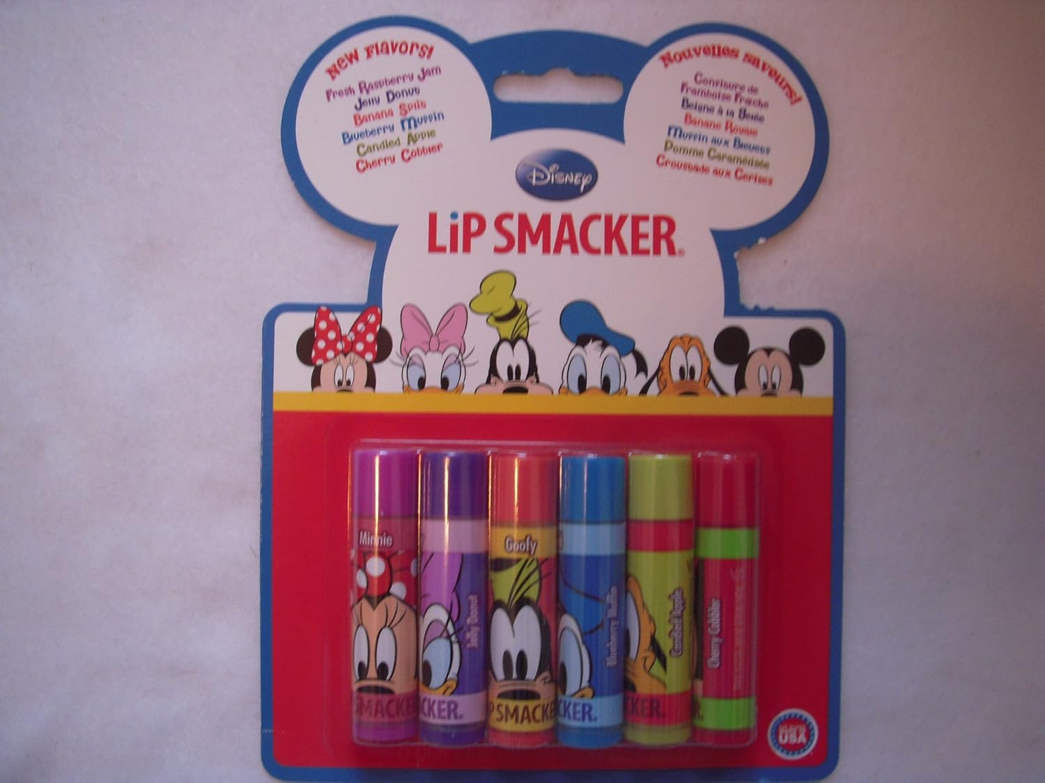 Disney Lip Smacker Brand Lip Balm Pack of Six Flavors
