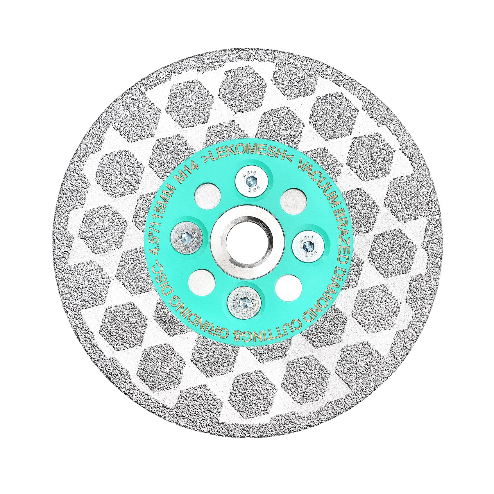 Porcelain Cutting Disc - LEKOMESH Tile Saw Blade 115mm Diamond Cutting Grinding Disc Wheel for Granite Marble Concrete Ceramic Tile Stone，M14 Thread Cutting Discs 115mm