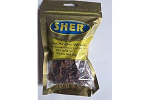SHER Star Anise Whole Spice, 50g, Product of India