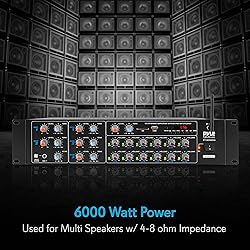 Pyle 12-Channel Wireless Bluetooth Power Amplifier